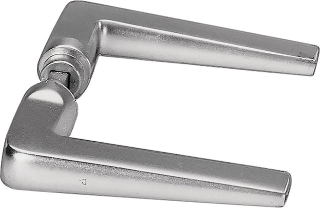 AMF Türdrückerpaar 465 LM 105 ohne Rosetten, Vierkant 8 mm, Leichtmetall silberfarbig