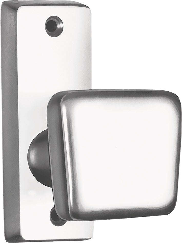AMF Türknopf 495 Leichtmetall F1 silberfarbig, fest/drehbar, 47 x 45 mm, DIN links/rechts
