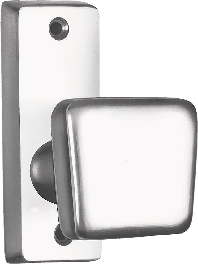 AMF Türknopf 495 Leichtmetall F1 silberfarbig, fest/drehbar, 47 x 45 mm, DIN links/rechts