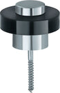 FSB Bodentürpuffer 38 3881 Ø 45 mm Höhe 34 mm Aluminium naturfarbig Dübelmontage