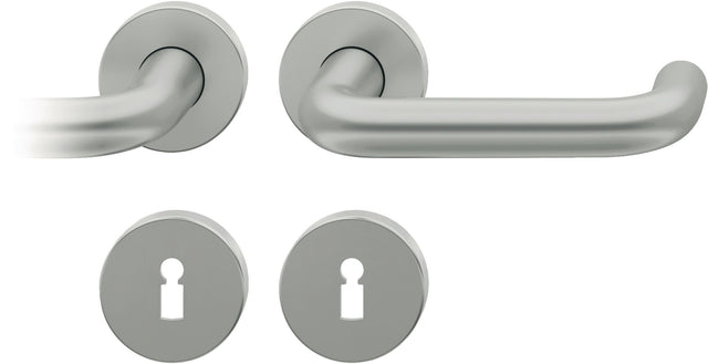 FSB Rosettengarnitur 12 1070 Aluminium U-Form DIN L/R mit Knopf – ASL-Technik