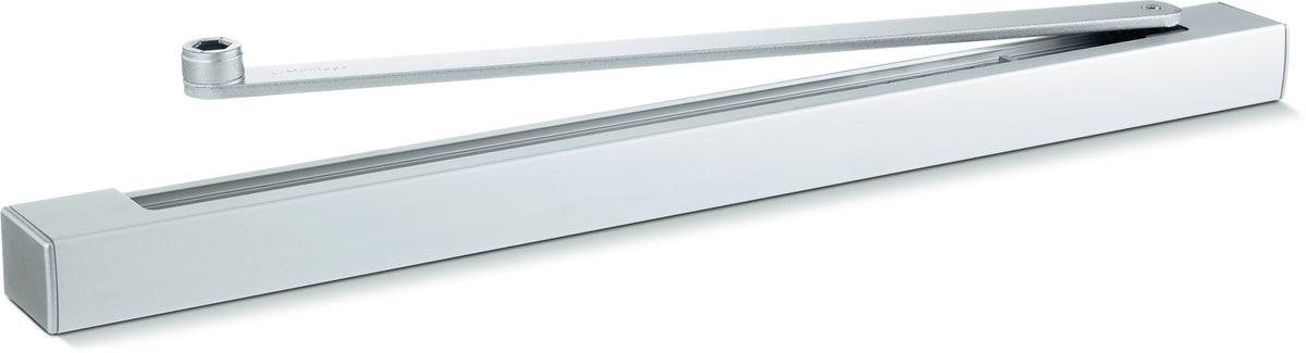 GEZE Gleitschiene E-BG für TS 5000 L, elektromechanische Feststellung, silber