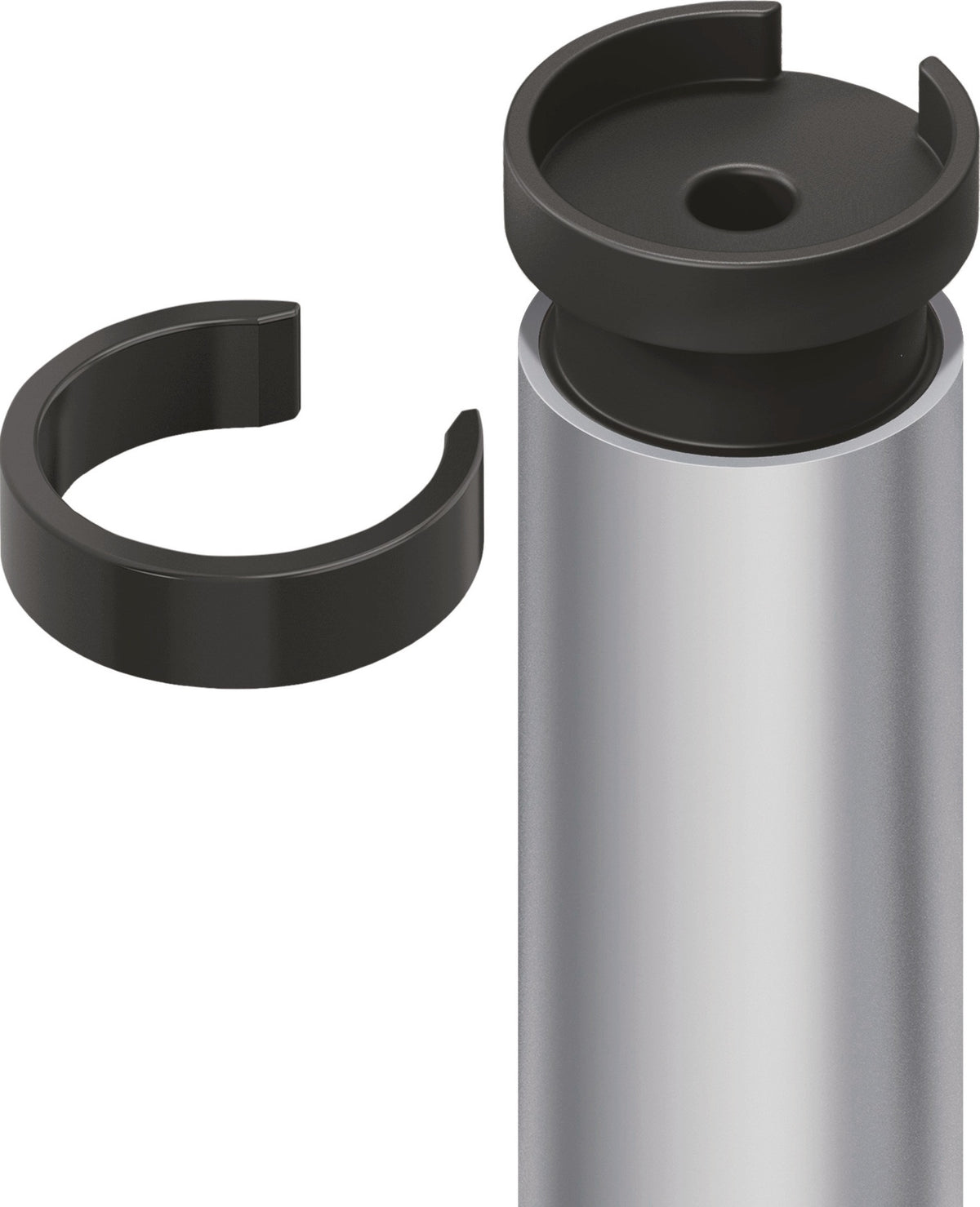 ASSA ABLOY Fingerschutzprofil FSA 8800 L.1755mm für 2 Segmente, Bandseite S18, farblos eloxiert EV1