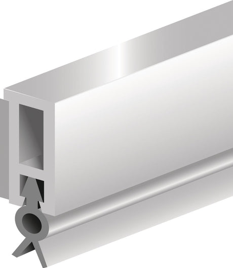 ELLEN Abdichtungsschiene PTS-ZK 2100 mm selbstklebend weiß mit Weich-PVC-Lippe
