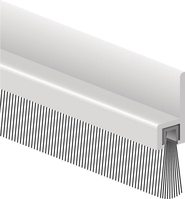 ELLEN Bürstendichtung IBS 31 Aluminium 1000 mm mit strapazierfähiger Bürste