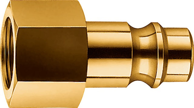 EWO Stecknippel Messing Stecker DN 7,2 IG G 1/4 Zoll – 10 Stück Druckluftanschluss