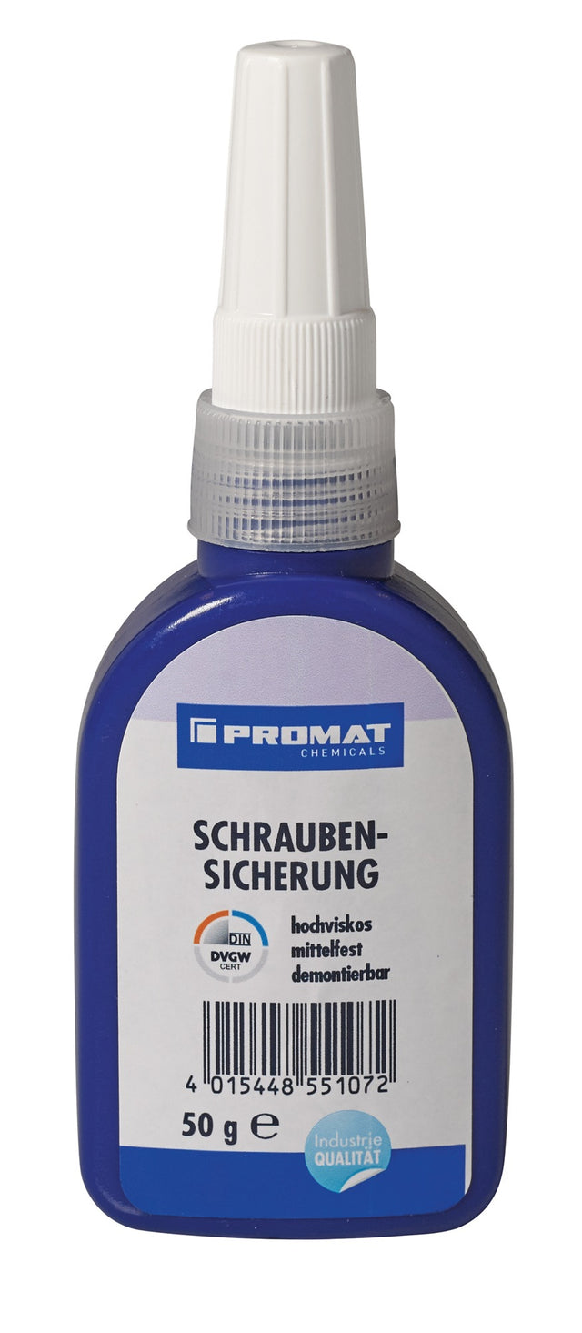PROMAT CHEMICALS Schraubensicherung 50 g mittelfest hochviskos dunkelblau