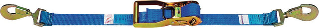 DOLEZYCH Zurrgurt DIN EN 12195-2, 6 m x 50 mm, mit Ratsche und Karabinerhaken, LC 4000 daN