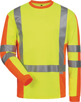 ELYSEE UV-/Warnschutz-Langarmshirt Drachten gelb/orange Gr. M – EN 20471 Kl. 2, UPF 40+