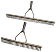 ALUREX Gummirechen 500 mm – Stahl/Gummi Zinken, schonend zum Untergrund, ohne Stiel