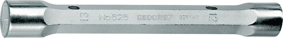 GEDORE Doppelsteckschlüssel 626 SW 6x7 mm, massive Ausführung, CV-Stahl, verchromt