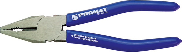PROMAT Kombizange 160 mm mit Kunststoffüberzug, poliert, für Flach- und Rundmaterial