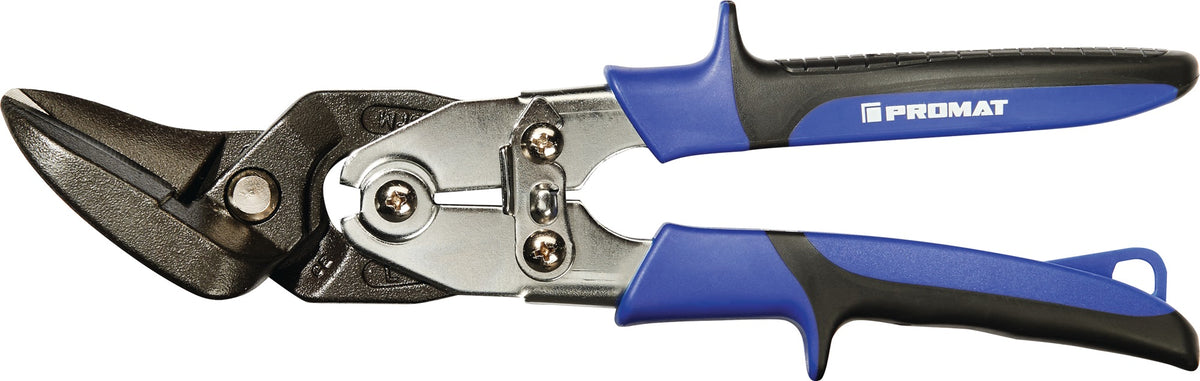 PROMAT Blechschere 260 mm links – Stahl bis 1,5 mm, 62 HRC, 2K-Griff