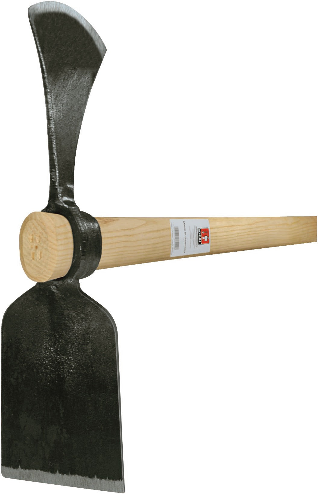 IDEAL Wiedehopfhacke geschmiedet mit Eschenstiel 1800 g – Robuste Gartenhacke