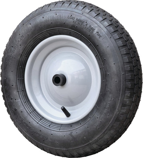 CAPITO Luftrad 400 mm mit Achse und Kunststoffgleitlager für Schubkarren