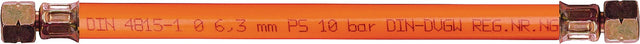 TGO Gasschlauch 40 cm mit beidseitigem 1/4 Zoll Linksgewinde – ca. 85 g