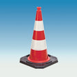 NORDWEST Leitkegel H.500mm mit 2 Streifen Typ A (RA1), TL+BASt, 3,20 kg, 33x33cm