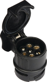 HP AUTOZUBEHÖR Mini-Kurzadapter 7-polig 12 V – 13-polige Steckdose auf 7-poligen Stecker, schwarz