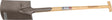 IDEAL Bauspaten 285 x 185 / 180 mm Größe 2 Gärtner Form mit Trittschutz und Eschen-T-Stiel