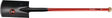 IDEAL Kraftspaten Gr.2 280x190/180 mm mit Stahlrohrstiel und Hartholzknauf – robust für Rodungsarbeiten