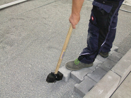 PROBST Gummihammer GH ERGO mit 1000 mm Stiel – Zwei Gummiprofile für präzises Steinmetzarbeiten