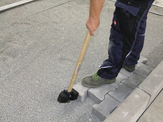 PROBST Gummihammer GH ERGO mit 1000 mm Stiel – Zwei Gummiprofile für präzises Steinmetzarbeiten