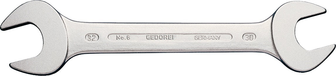 GEDORE Doppelmaulschlüssel 4x5 mm, Länge 100 mm, CV-Stahl verchromt, DIN 3110