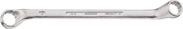 GEDORE Doppelringschlüssel 2 tief gekröpft 6x7 mm – CV-Stahl verchromt, DIN 838