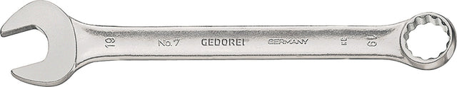 GEDORE Ringmaulschlüssel 7 SW 6 mm, Länge 100 mm, Form A, CV-Stahl verchromt, DIN 3113