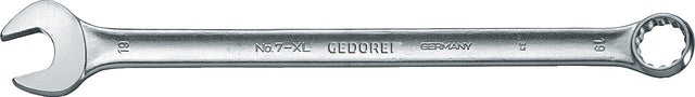 GEDORE Ringmaulschlüssel 7 XL SW 8 mm, 170 mm, Form A extra lang, CV-Stahl verchromt