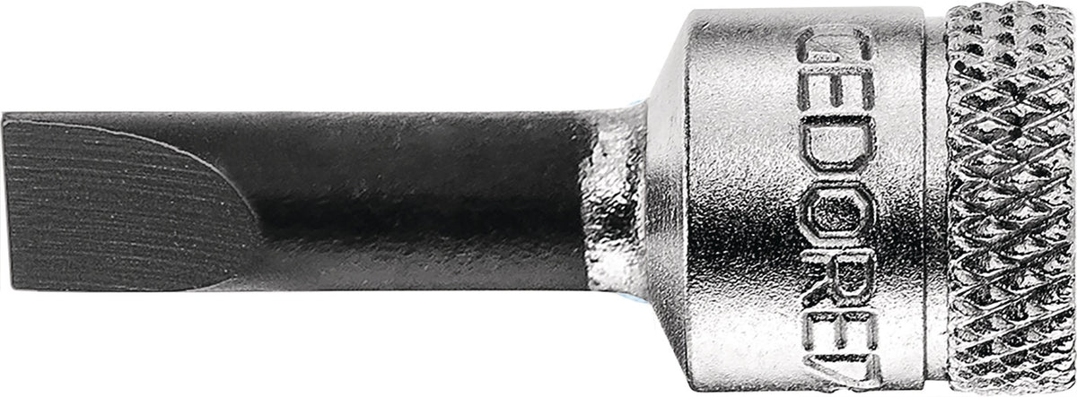 GEDORE Steckschlüsseleinsatz IS 20 1/4 Zoll Schlitz 4 mm, Länge 37 mm, Vanadiumstahl