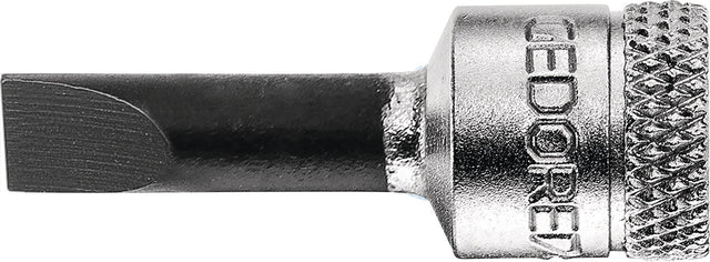 GEDORE Steckschlüsseleinsatz IS 20 1/4 Zoll Schlitz 4 mm, Länge 37 mm, Vanadiumstahl