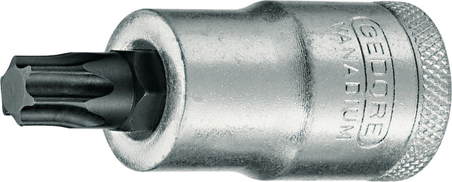 GEDORE Steckschlüsseleinsatz ITX 19 1/2 Zoll TX T50 L.100mm – Vanadiumstahl, brüniert