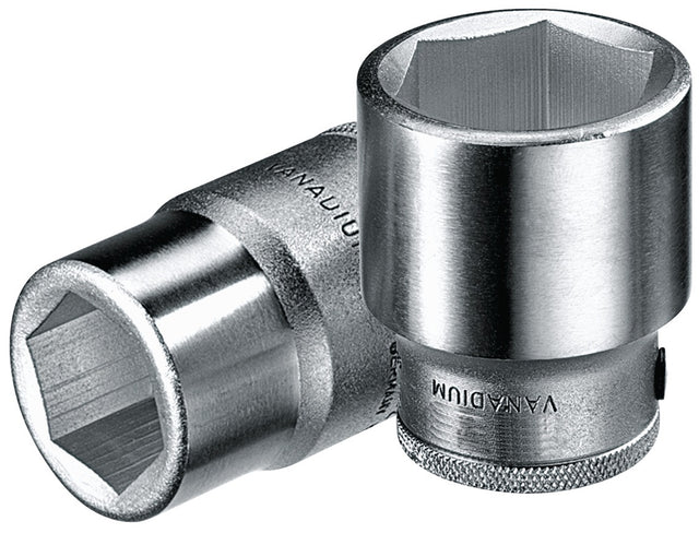 GEDORE Steckschlüsseleinsatz 3/4 Zoll 6-kant SW 19 mm, Länge 51,5 mm, verchromt