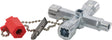 Schuebo Schaltschrankschlüssel Doublehead Key mit 11 Funktionen und Bitadapter
