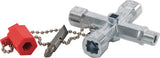 Schuebo Schaltschrankschlüssel Doublehead Key mit 11 Funktionen und Bitadapter