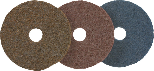 PROMAT Schleifvliesscheibe Ø 115 mm medium rot vorgestanzt