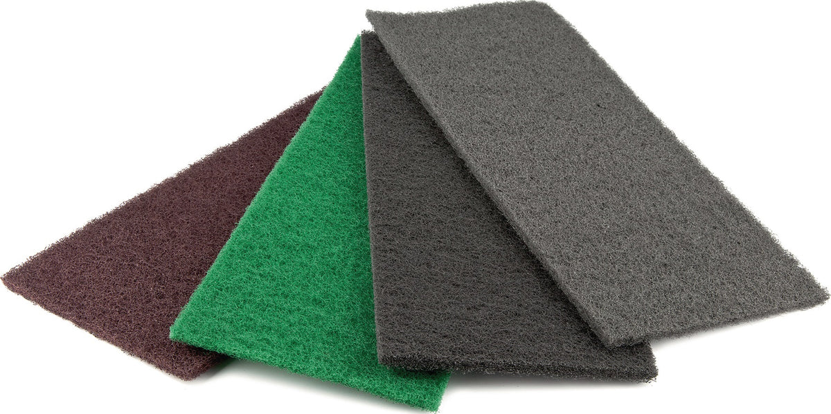 PROMAT Handpad 229x152 mm medium braun – Universalschleifvlies für Konturen