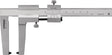 NORDWEST Bremsscheibenmessschieber 0-50 mm – Analoger Messschieber mit Feststellschraube