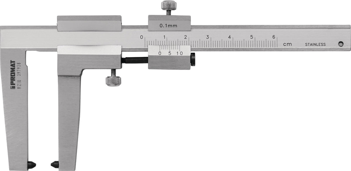NORDWEST Bremsscheibenmessschieber 0-50 mm – Analoger Messschieber mit Feststellschraube