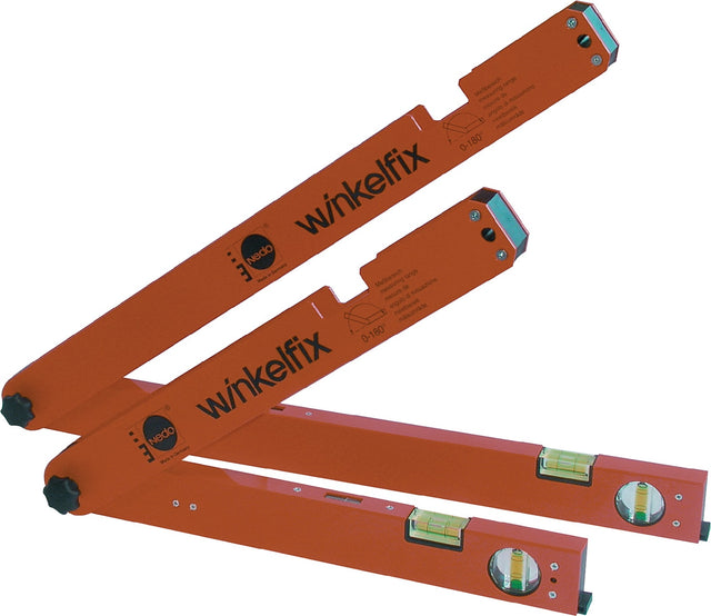NEDO Winkelfix Winkelmessgerät 0-180° mit 30,5 cm Schenkellänge – Präzise Winkelmessung