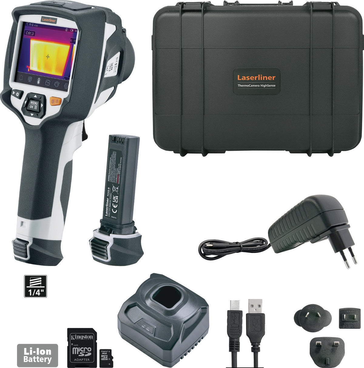LASERLINER ThermoCamera HighSense Pro Wärmebildkamera 640x480 Pixel –20°C bis 150°C
