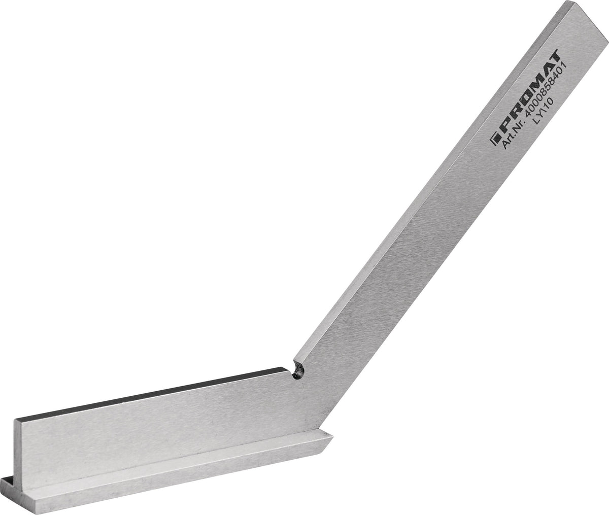 PROMAT Gehrungswinkel DIN 875/II 135° mit Anschlag, Schenkellänge 120 x 80 mm, aus Stahl