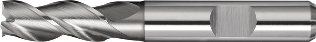 PROMAT Bohrnutenfräser DIN 844 Typ W Ø2 mm HSS-Co8, 3 Schneiden, kurze Bauform
