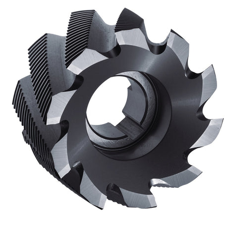 PROMAT Walzenstirnfräser DIN 1880 Typ HR Ø40 mm HSS-Co5 Z7 für Stahl und NE-Metalle