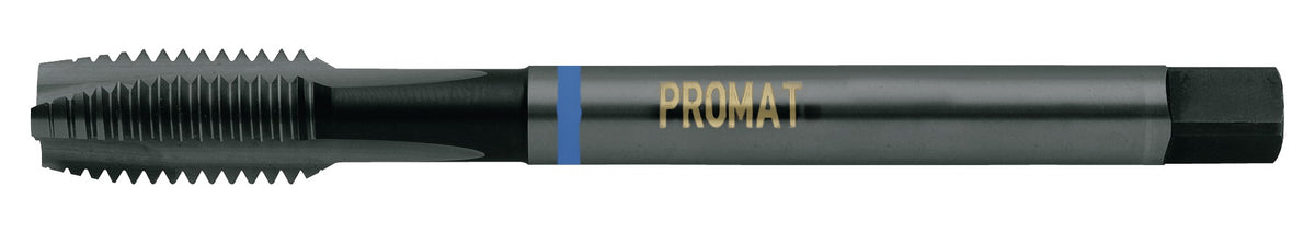 PROMAT Maschinengewindebohrer DIN 371B VA M3x0,5 mm HSS-Co nitriert und vaporisiert 6H