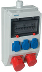JÄGER DIREKT Kunststoffwandverteiler M32 2xCEE 16 A, 3x230V – IP54, ABS, schlagfest