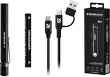 ZWEIBRÜDER LED-Taschenlampe ZB4P 50-400 lm Akku Li-Ion 30-90 m schwarz