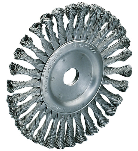 OSBORN Rundbürste TÜV-geprüft Ø125 mm gezopft 0,5 mm Draht für Winkelschleifer