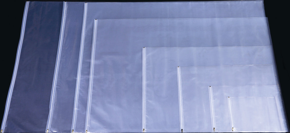 BÖCK Planschutztasche 900x1280mm mit Gleitverschluss, 2-seitig transparent